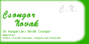 csongor novak business card