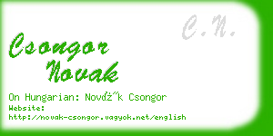 csongor novak business card